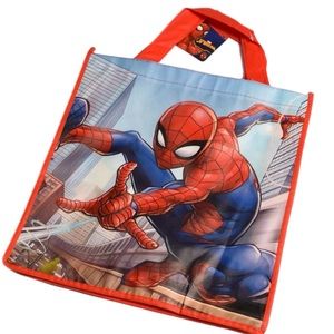 Reusable Spiderman superhero bag or tote for shopping, reuse!